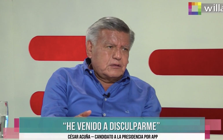 César Acuña: "Yo no le creo a Sagasti; Astete está diciendo la verdad y no saben cómo callarla"