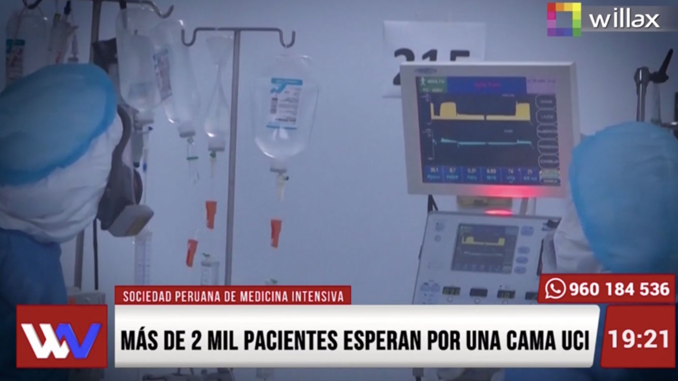 Portada: ¡ATENCIÓN! Más de 2,000 pacientes en estado grave por covid-19 esperan una cama UCI a nivel nacional