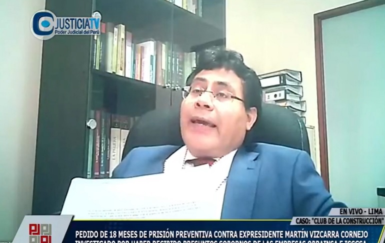 Fiscal Germán Juárez: La pandemia no debería impedir prisión preventiva para Martín Vizcarra porque está vacunado