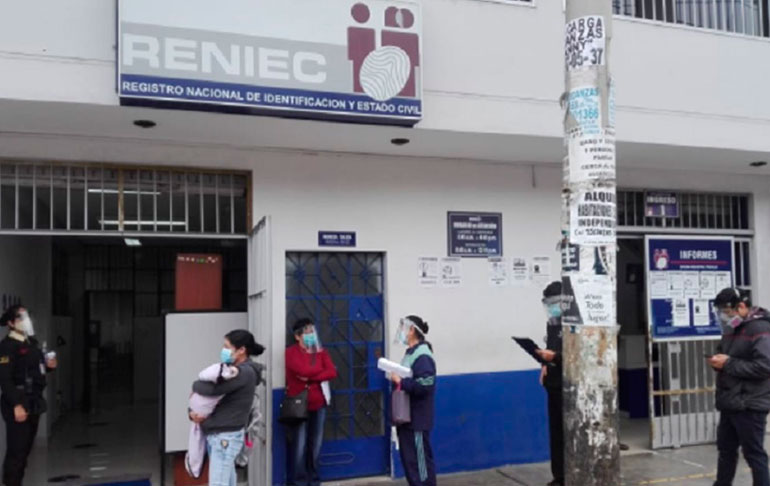 RENIEC amplía capacidad de atención a 45 mil citas diarias para entrega de DNI antes de elecciones