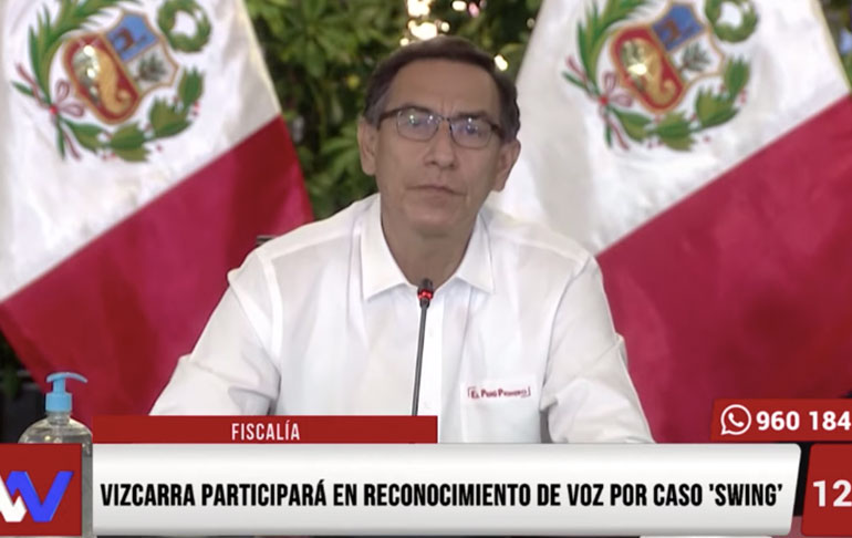 Fiscalía tomará declaración de Martín Vizcarra sobre caso Richard Swing