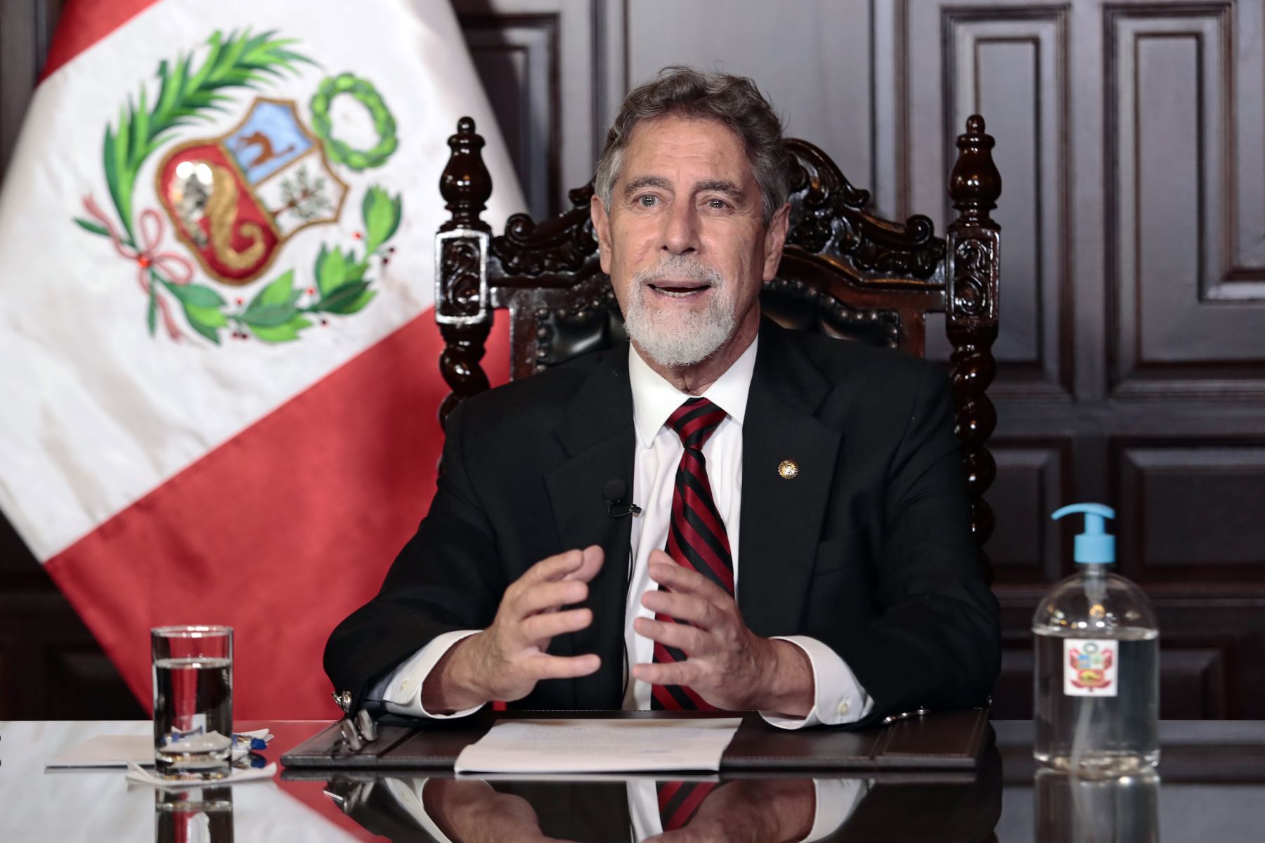 Portada: Presidente Sagasti felicita a Guillermo Lasso por victoria en Ecuador