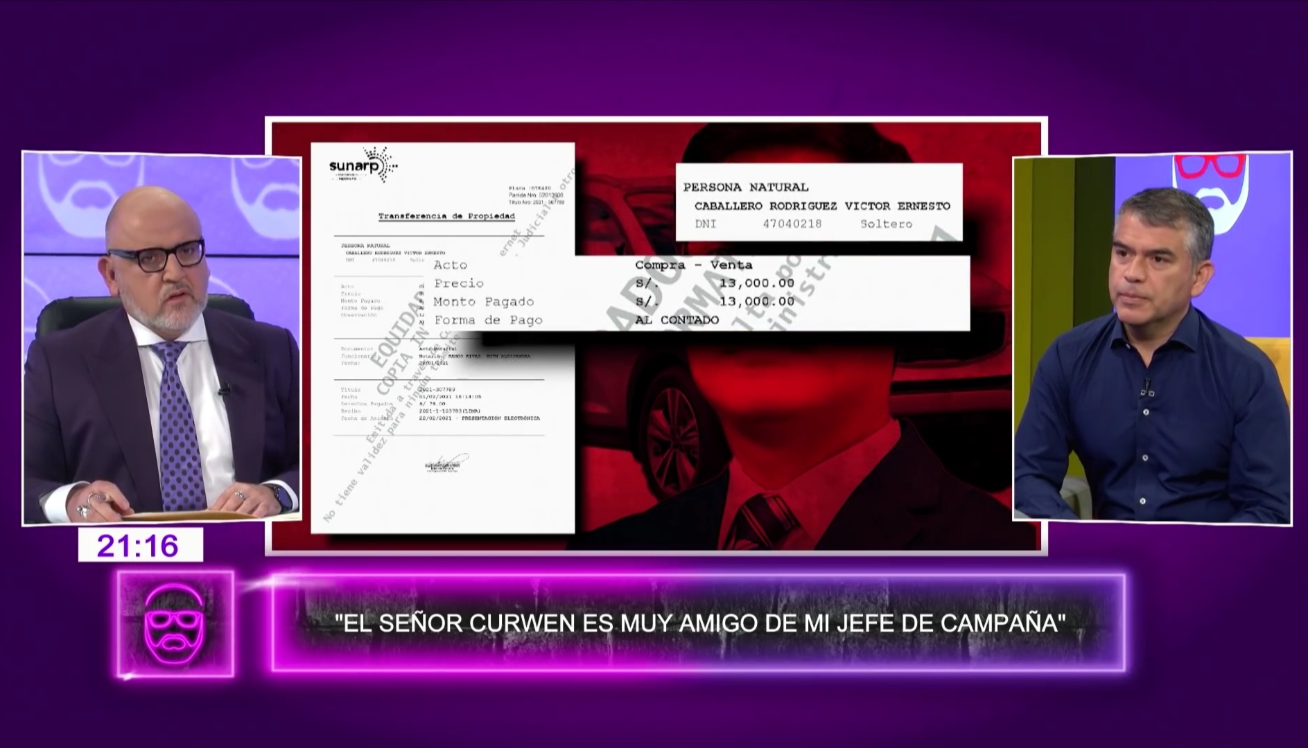 Portada: Julio Guzmán: “El señor ‘Curwen’ es muy amigo de mi jefe de campaña”