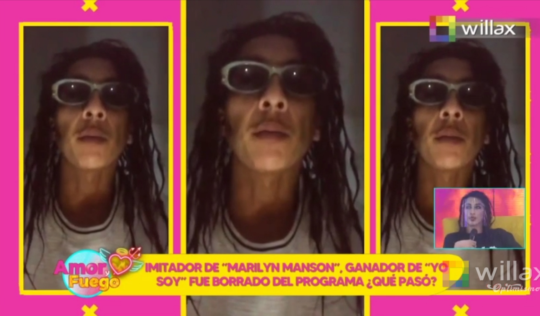 Amor y Fuego: Imitador de "Marilyn Manson", ganador de "Yo Soy", fue borrado del programa