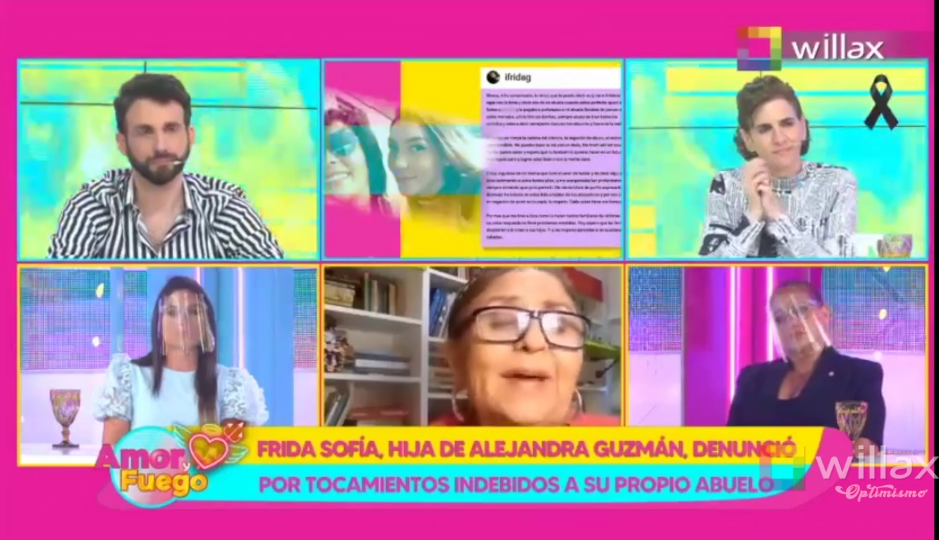Portada: Amor y Fuego: Frida Sofía, hija de Alejandra Guzmán, denunció por tocamientos indebidos a su propio abuelo