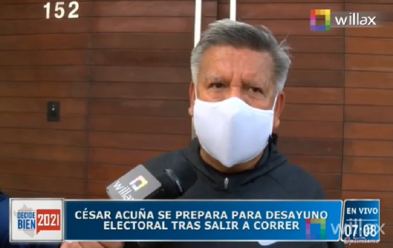 Portada: César Acuña sobre la pandemia: Esto es una guerra civil