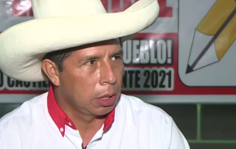 Portada: Pedro Castillo: Tenemos un equipo técnico, pero los nombres no los voy a dar en este momento