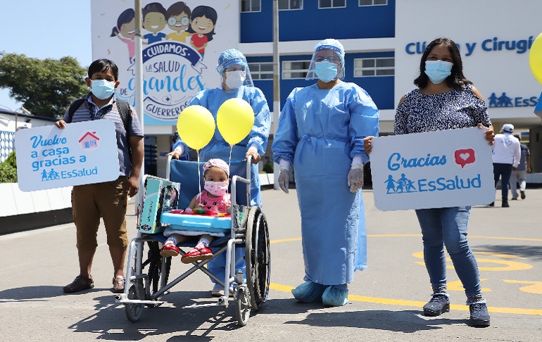 Hospital Rebagliati: Extraen tumor gigante del cráneo de una niña huancavelicana de 3 años