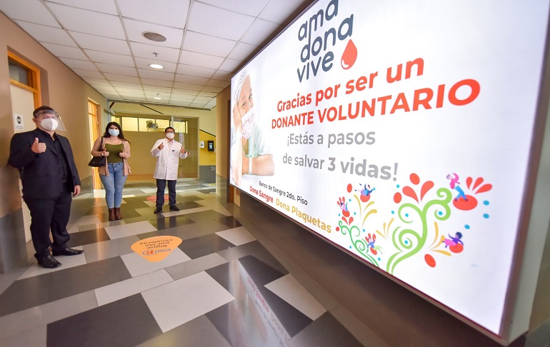 INSN San Borja habilita la “ruta vip” para los donantes voluntarios de plaquetas y sangre