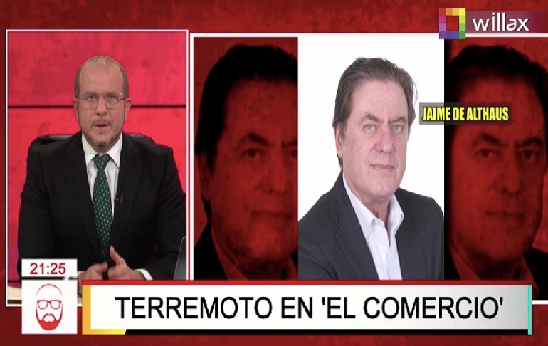 Augusto Thorndike: Jaime de Althaus va a formar parte del comité editorial del Grupo El Comercio