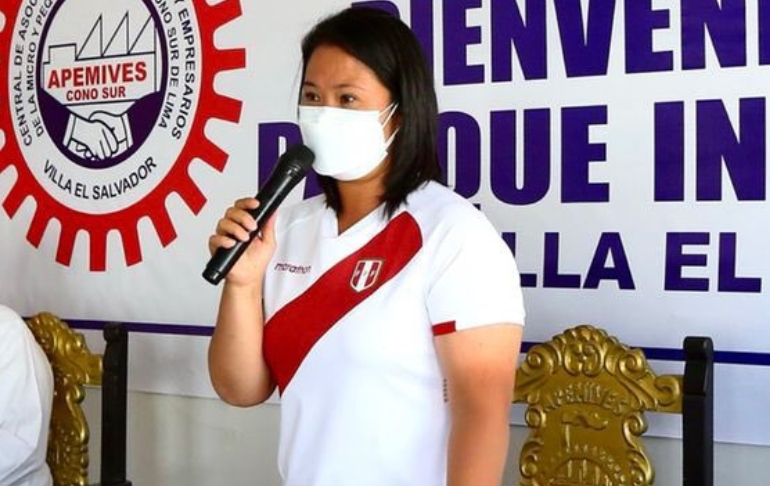 Keiko Fujimori: "Pedro Castillo no quiere aceptar el rol de debates propuestos por el JNE"