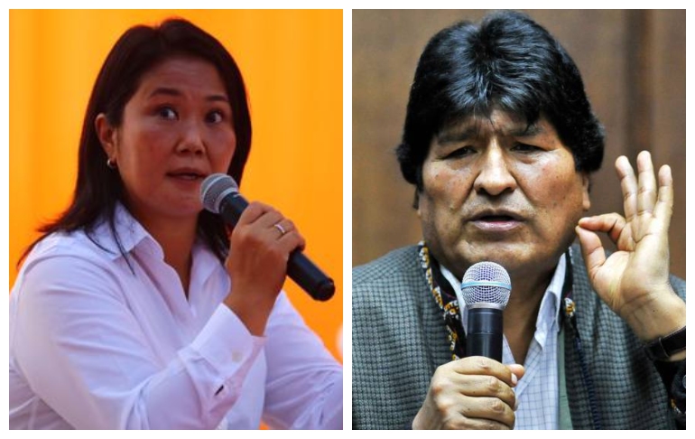 Keiko Fujimori a Evo Morales: "No se meta en mi país; nosotros le decimos fuera al comunismo"