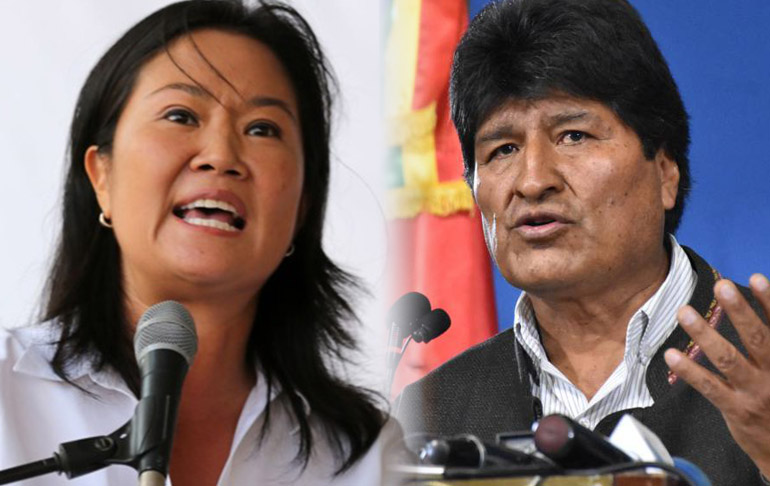 Portada: Keiko Fujimori responde a diputado boliviano: "Que Evo Morales sea valiente y me conteste directamente”