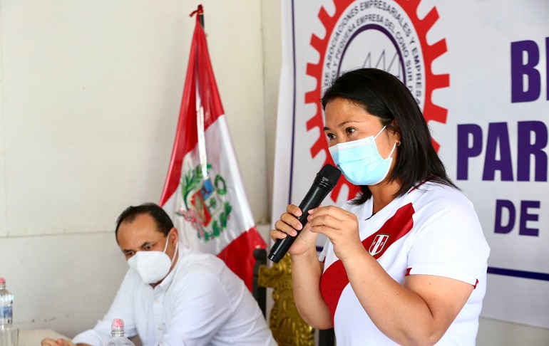 Keiko Fujimori: "Hasta ahora las condiciones para el debate son una incógnita"