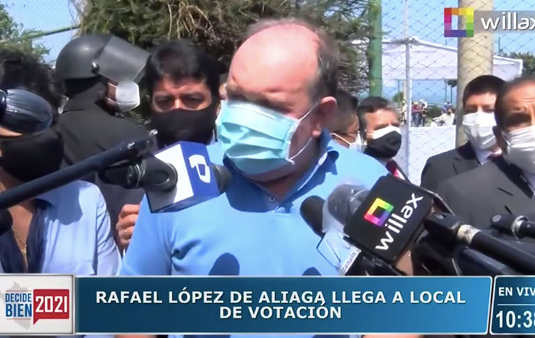 Rafael López Aliaga critica labor de la ONPE: "Es un mamarracho de organización"