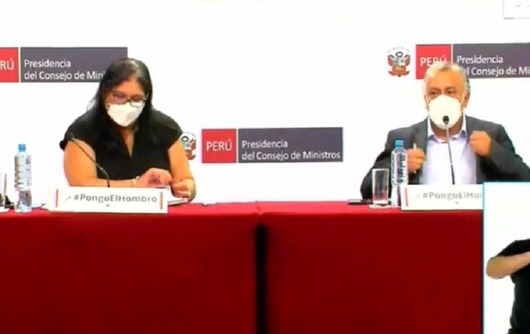 Gobierno brindó conferencia sobre las acciones realizadas frente a la pandemia [VIDEO]
