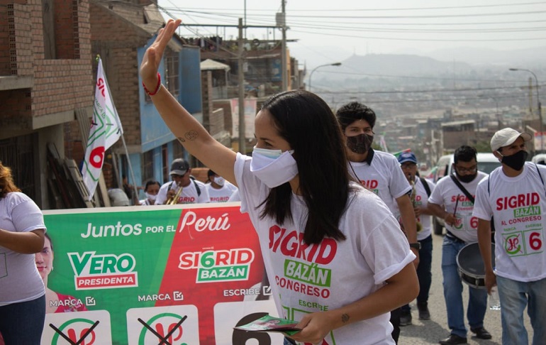 Sigrid Bazán obtiene la mayor votación de Juntos por el Perú, según la ONPE
