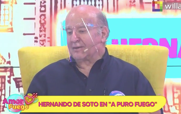 Portada: Hernando de Soto: "Adriana Tudela no tiene que ver con las cosas que está haciendo Andrés Hurtado, quien me asesora a mí"