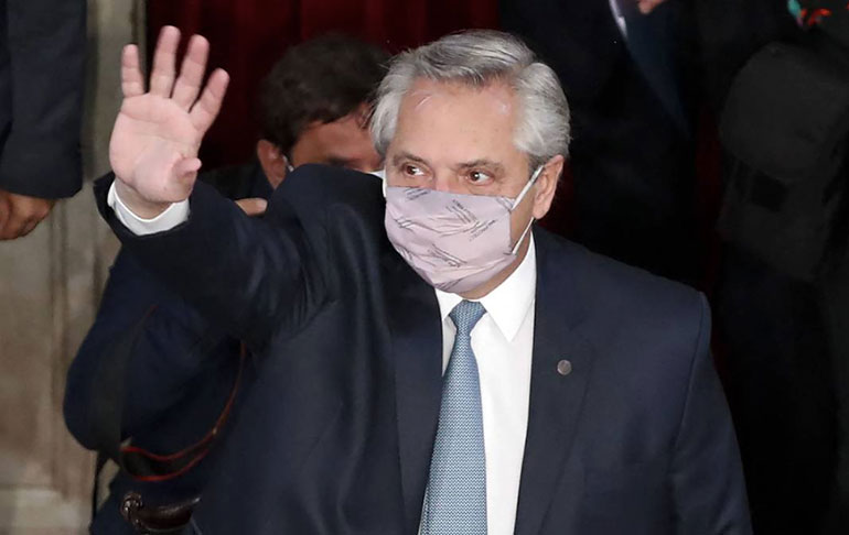 Portada: Presidente de Argentina, Alberto Fernández, tiene coronavirus