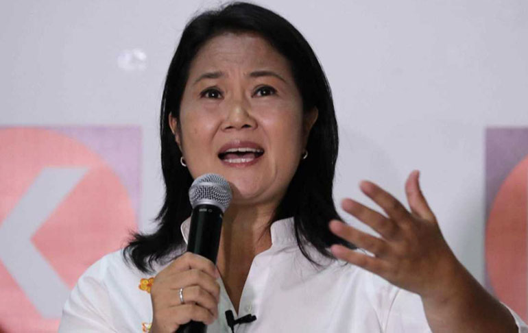 Portada: Keiko Fujimori pide a Pedro Castillo no seguir con su campaña de odio entre ricos y pobres