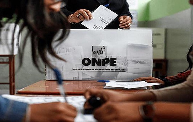 ONPE: Hasta las 9:34 a.m., se han instalado el 80.13 % del total de mesas de sufragio