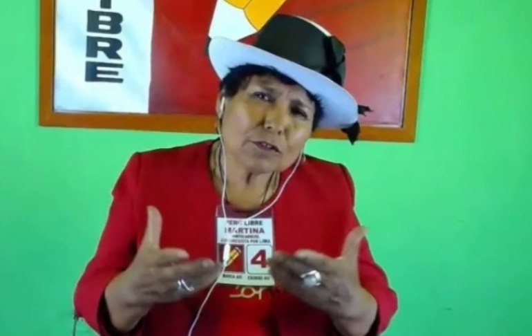 Vocera de Perú Libre no califica a Sendero Luminoso como una organización terrorista