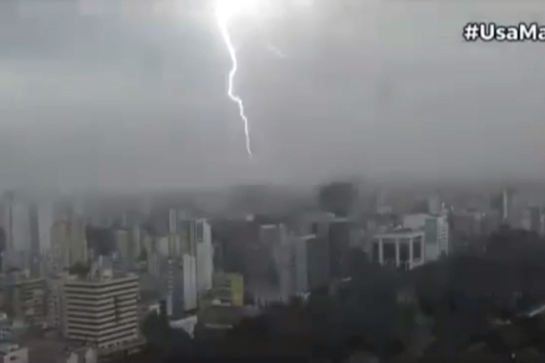 VIDEO | Se reportó una tormenta en Lima con rayos, truenos y relámpagos