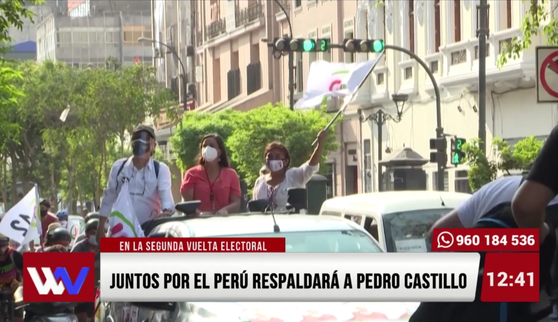 Juntos por el Perú respaldará a Castillo