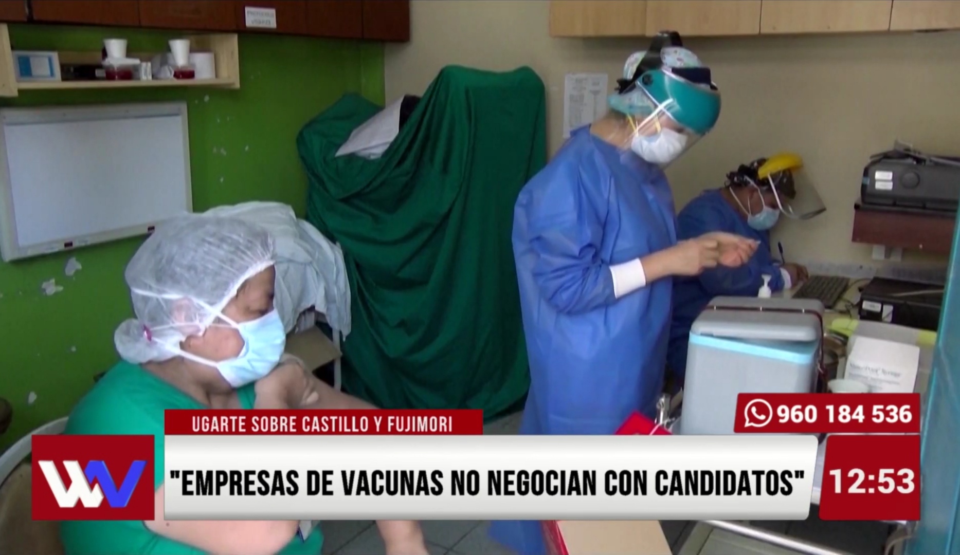 Portada: Óscar Ugarte: Empresas de vacunas no negocian con candidatos