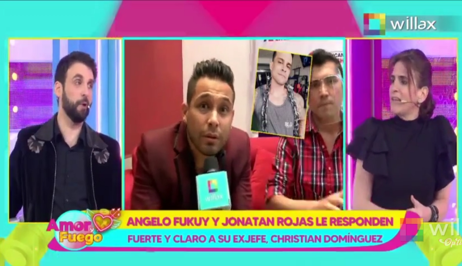 Amor y Fuego: Angelo Fukuy y Jonatan Rojas le responden fuerte y claro a su ex jefe, Christian Domínguez