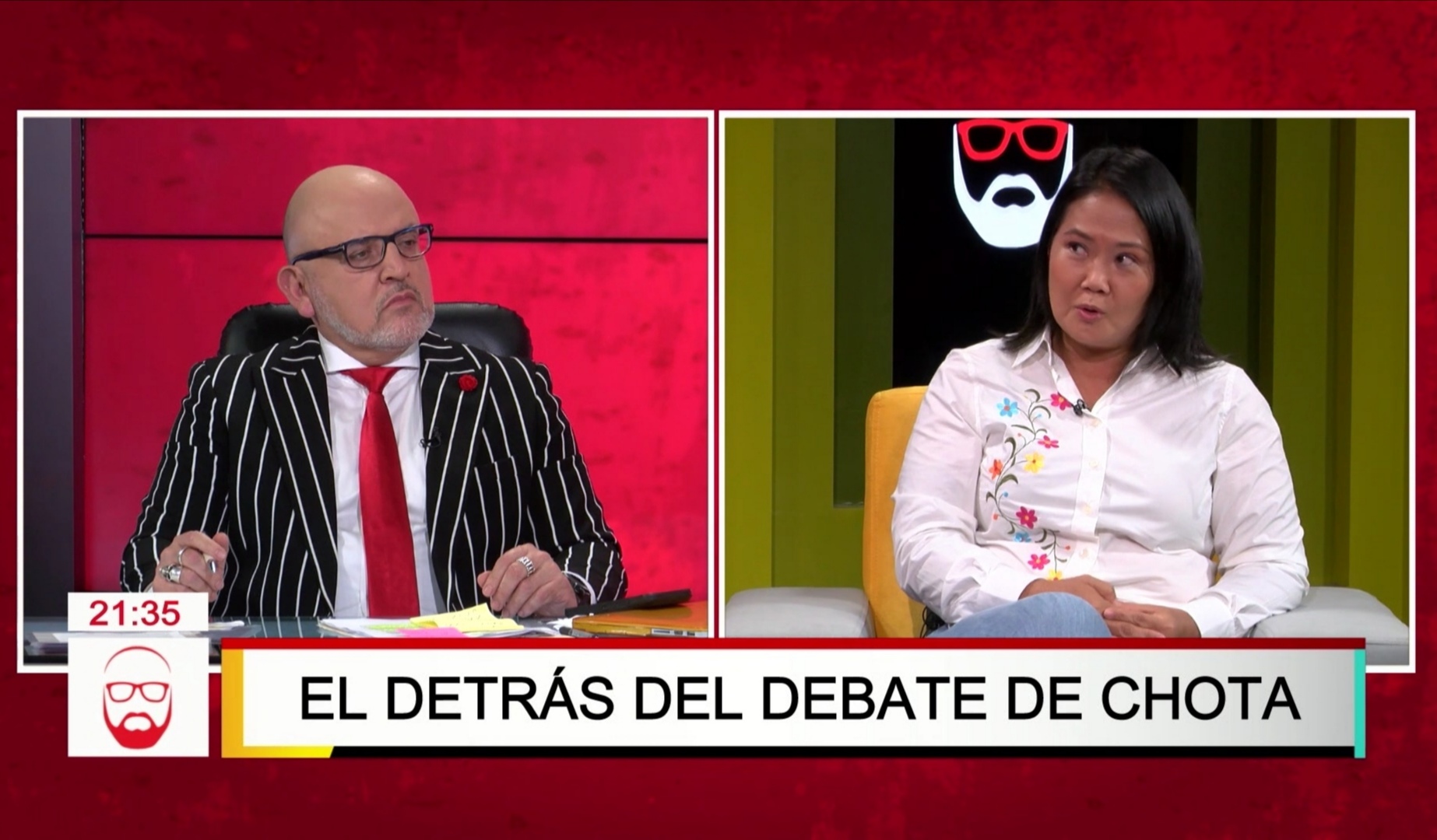 Portada: Keiko Fujimori: "Pedro Castillo puso una serie de trabas al debate"