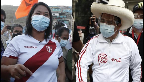 Simulacro de votación Datum: La distancia entre Pedro Castillo y Keiko Fujimori es de tres puntos