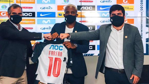 Alianza Lima espera que Farfán no se opere la rodilla