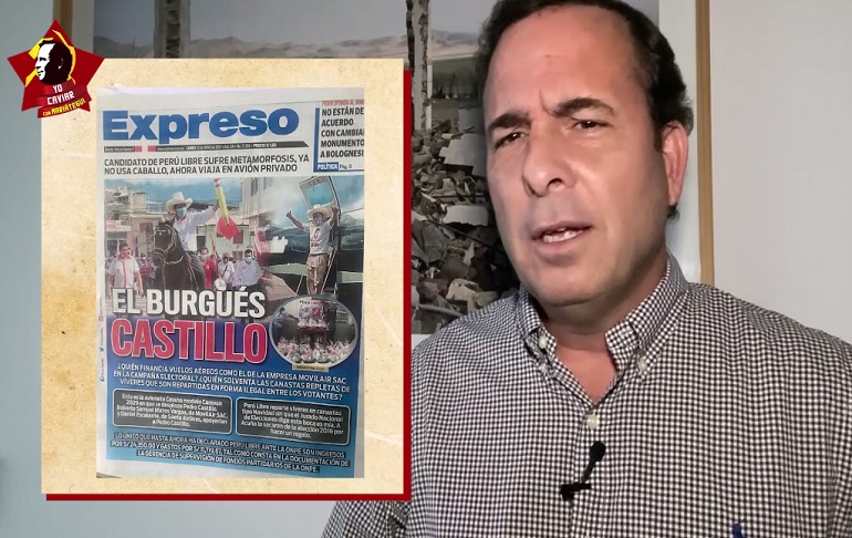Portada: Aldo Mariátegui: "¿Quién le paga la avioneta a Pedro Castillo?"