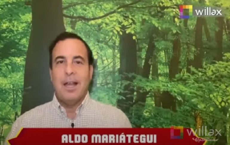 Aldo Mariátegui: "Estamos en un momento crucial, el comunismo puede llegar al poder"