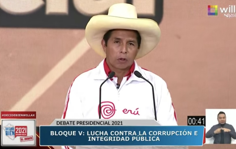 Pedro Castillo a Keiko Fujimori: "Deje su obsesión con Vladimir Cerrón, el candidato soy yo y no habrá espacio para extremismos"