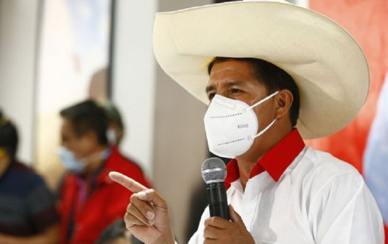 Pedro Castillo confirmó que este lunes acudirá a la ceremonia de la firma de la Proclama Ciudadana