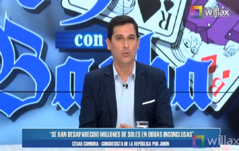 César Combina: "Desde Junín sabemos que Vladimir Cerrón es el líder de una organización criminal"