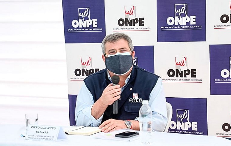 Jefe de la ONPE pidió a Fuerza Popular y Perú Libre a respetar los resultados electorales