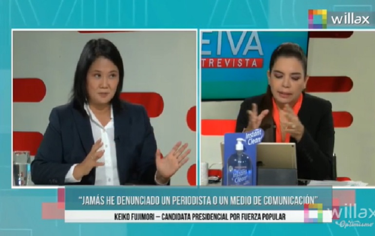 Keiko Fujimori dice que, de llegar a la presidencia, "el Equipo Lava Jato seguirá con sus investigaciones"