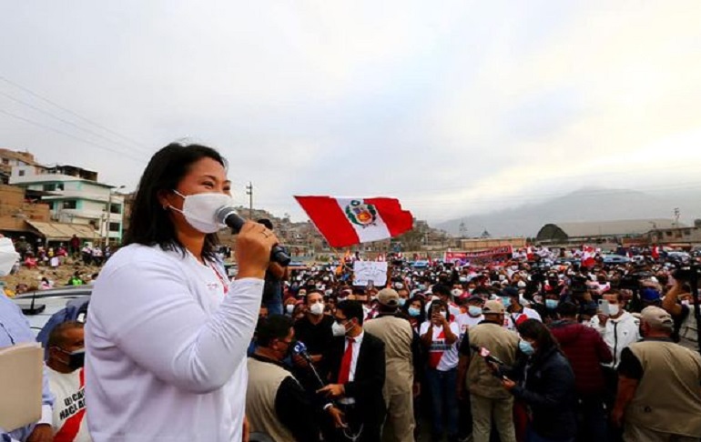 Keiko Fujimori a Vladimir Cerrón: "El día de mañana iré a Huancayo a buscarlo"