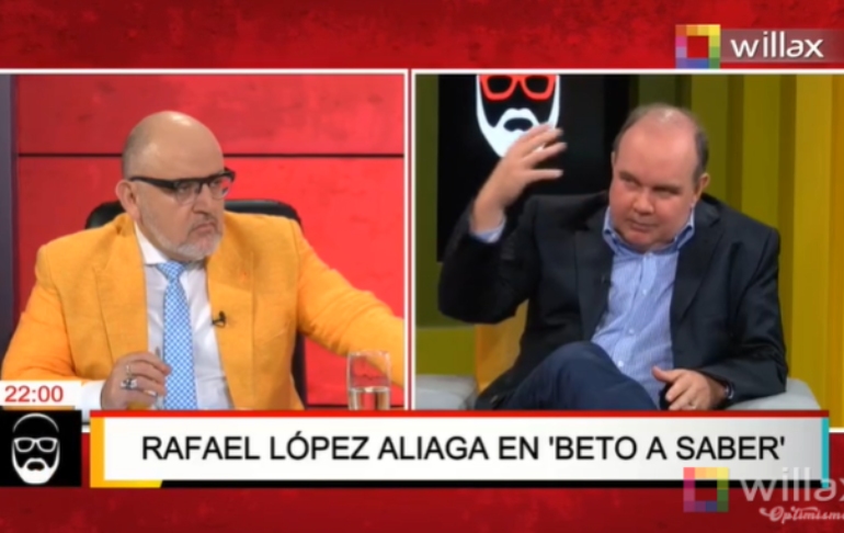 Rafael López Aliaga: "Hernando de Soto fue un topo de izquierda"