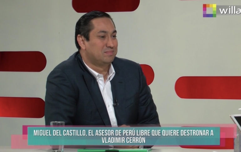 Portada: Miguel del Castillo: "Que Pedro Castillo haya dicho que Venezuela no es una dictadura es desconocimiento"