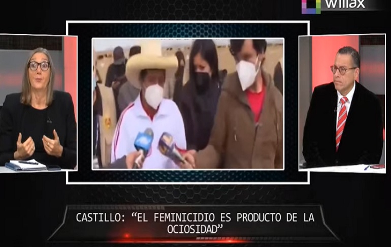 Mariella Balbi tras declaraciones de Pedro Castillo sobre feminicidio: "Señor Castillo, pídales disculpas a las mujeres"