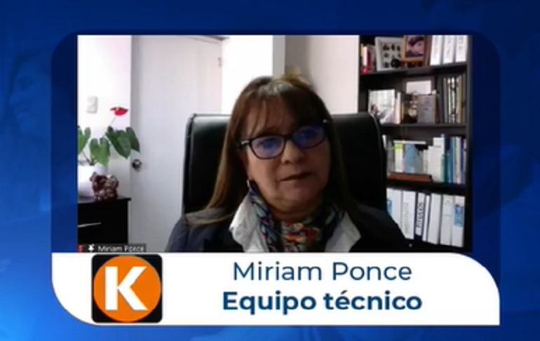 Portada: Miriam Ponce, integrante del equipo técnico de Fuerza Popular en tema de Educación: Se priorizará la vacunación COVID-19 de todos los docentes