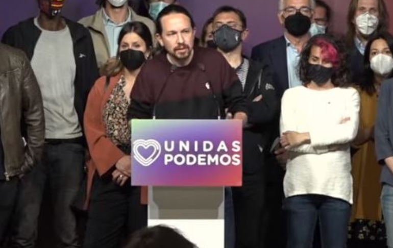 España: Pablo Iglesias dimite de todos sus cargos tras fracaso de la izquierda en Madrid