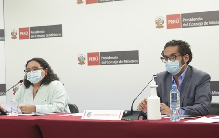 Ministros brindarán conferencia sobre acciones del Ejecutivo frente a la pandemia