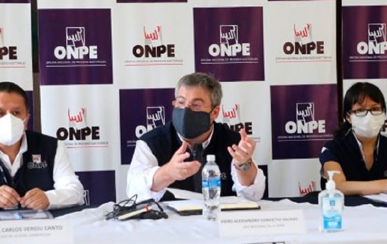 Portada: Jefe de la ONPE sobre carteles de la empresa Punto Visual: "No hacemos fiscalización de la campaña electoral, sino de la inversión"