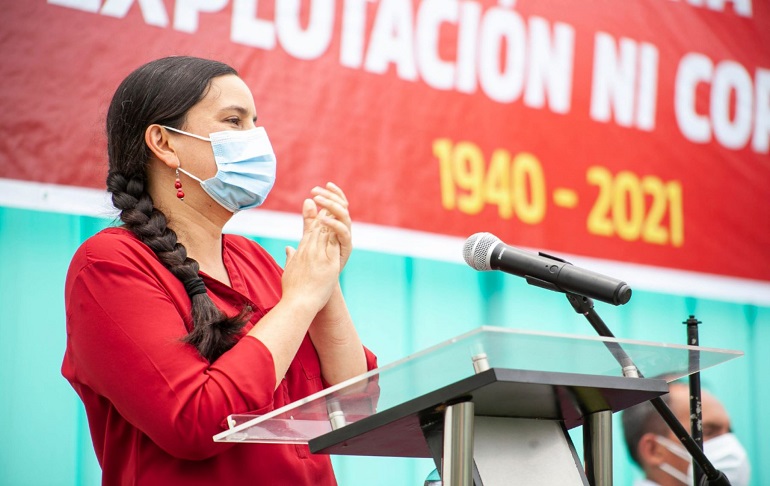 Verónika Mendoza formalizará mañana su respaldo a la candidatura de Pedro Castillo