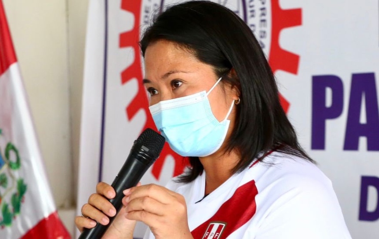 Keiko Fujimori: "Hay un intento de maquillaje para suavizar la imagen de Pedro Castillo"